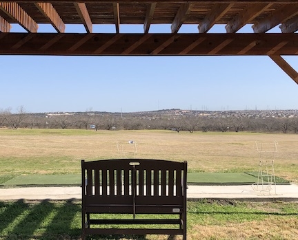 Overlooking range from the 3 hitting stations