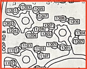 Image of Blue Skies of Texas campus housing map which links to a PDF of an enlarged campus map which shows the individual cottage numbers. 